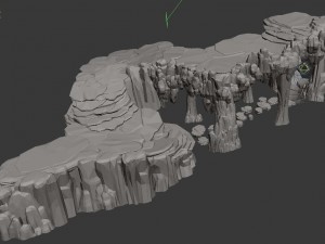 kunlun mountains - rock 02 Modèle 3D