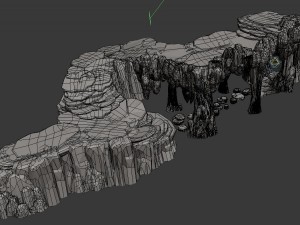 kunlun mountains - rock 02 Modèle 3D