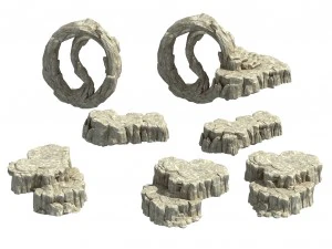 kunlun mountains - rock 03 3D Model