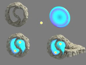 kunlun mountains - rock 03 3D Model