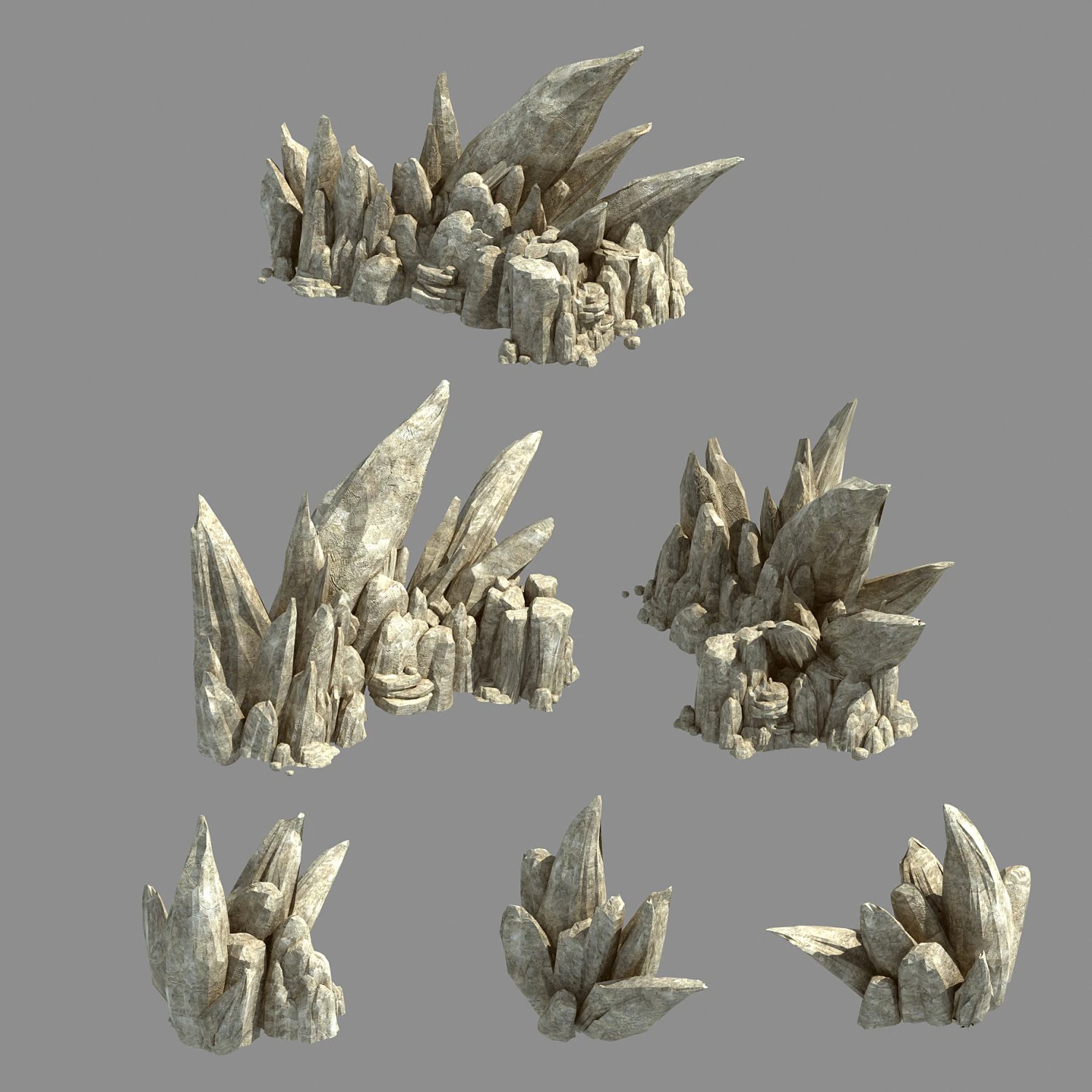 kunlun mountains - rock 05 3D Model .c4d .max .obj .3ds .fbx .stl .blend