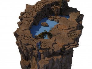 quanzhen teach - rocks Modèle 3D