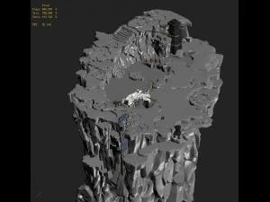 quanzhen teach - rocks 3D Model