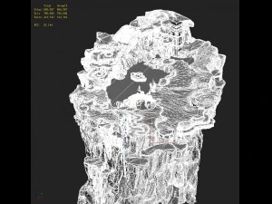 quanzhen teach - rocks 3D Model