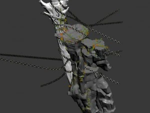 quanzhen teach - stone sword 3D Model