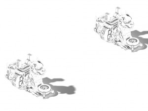 quanzhen teach - stone lions Modèle 3D