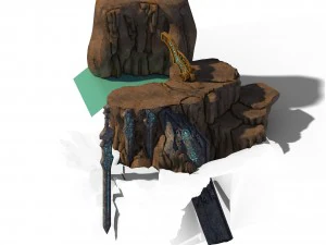 quanzhen mengajar - mencuci kolam pedang Model 3D