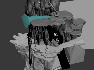 quanzhen teach - wash the sword pool 3D 模型