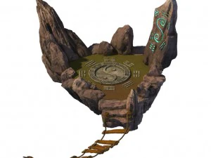 quanzhenjiao - suspense mountain 3D Model