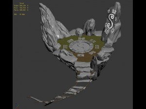 quanzhenjiao - suspense mountain 3D Model