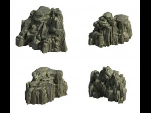 mountain - rock 034 3D Model