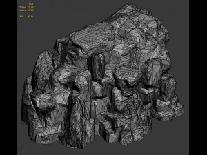 mountain - rock 035 3D Model
