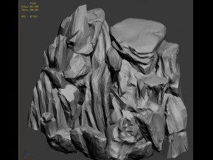 mountain - rock 036 3D Model