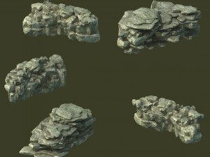 mountain - rock 037 3D 模型