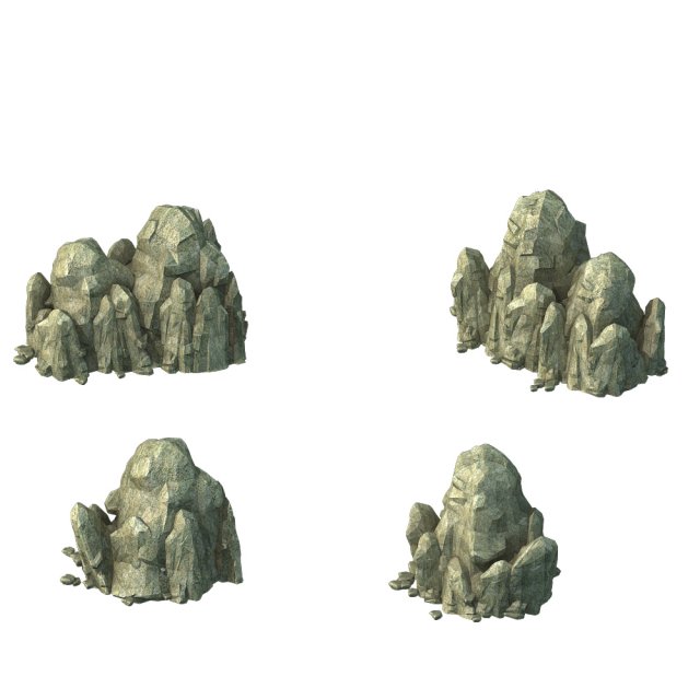 mountain - rock 038 Modello 3D .c4d .max .obj .3ds .fbx .stl .blend