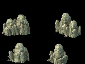 mountain - rock 038 Modello 3D