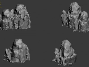 mountain - rock 038 Modello 3D