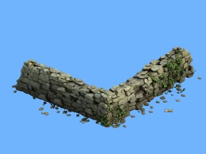 stone - stone wall 033 3D Model