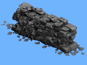 stone - stone wall 033 3D मॉडल