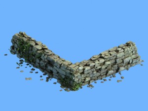 stone - stone wall 033 3D मॉडल