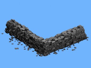 stone - stone wall 033 3D मॉडल