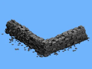 stone - stone wall 033 3D Model
