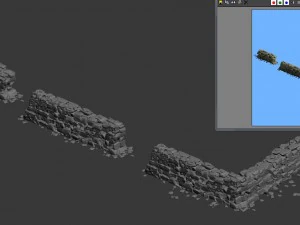 stone - stone wall 033 3D Model