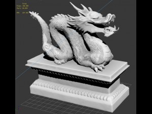 guardian beast - dragon stone 04 3D 모델