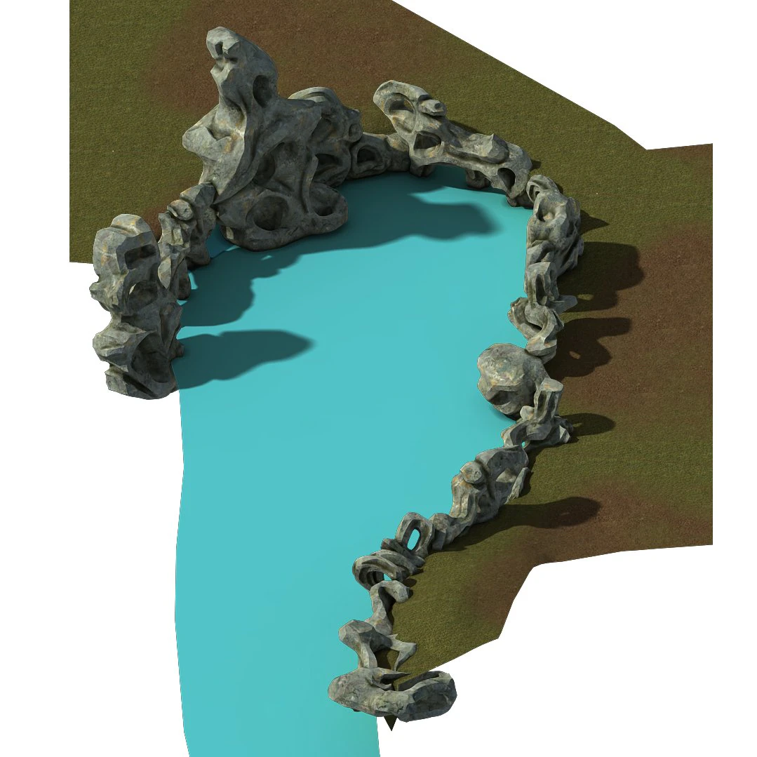 the shore of taihu lake - rock 01 3D Model .c4d .max .obj .3ds .fbx .stl .blend 