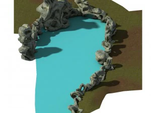 tepi danau taihu - batu 01 Model 3D