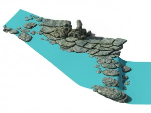 the coast of taihu lake - rock 02 3D Model