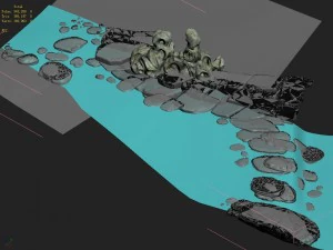 the coast of taihu lake - rock 02 3D Model