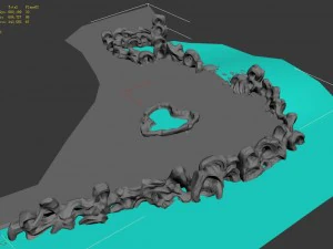 the coast of taihu lake - rock 03 3D Model