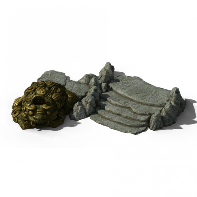 lake taihu - lion ladder 3D Model .c4d .max .obj .3ds .fbx .stl .blend 