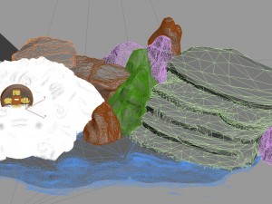 lake taihu - lion ladder 3D Model