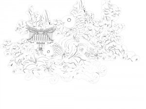 the shore of taihu lake - stone fish decoration 3D Model