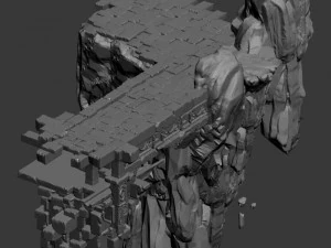peach blossom island - surface 01 3D Model