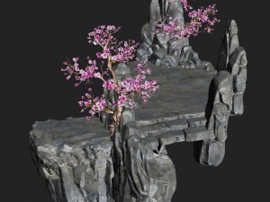 peach blossom island - surface 02 3D Model