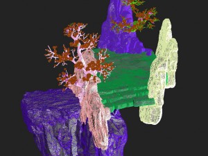 peach blossom island - surface 02 3D Model