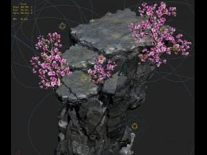 peach blossom island - surface 03 3D Model