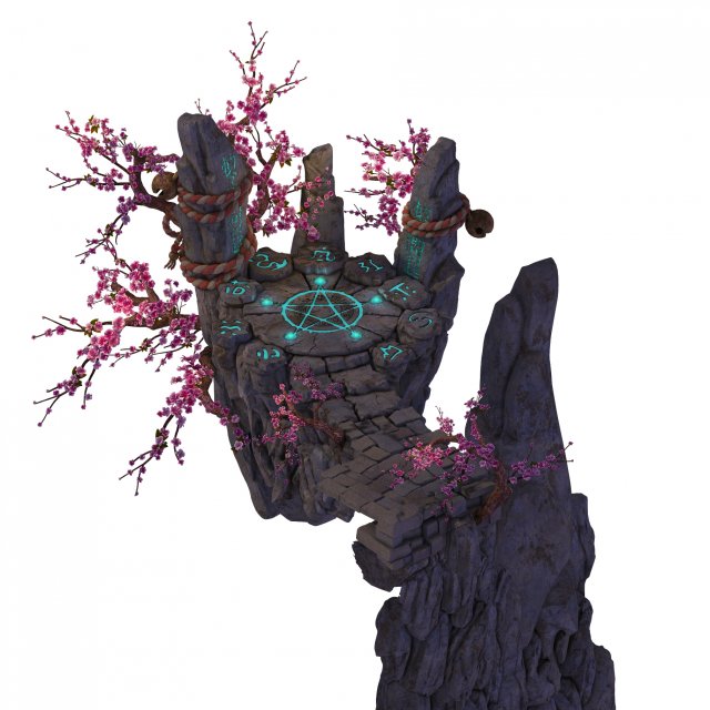 peach blossom island - seal Modello 3D .c4d .max .obj .3ds .fbx .stl .blend 