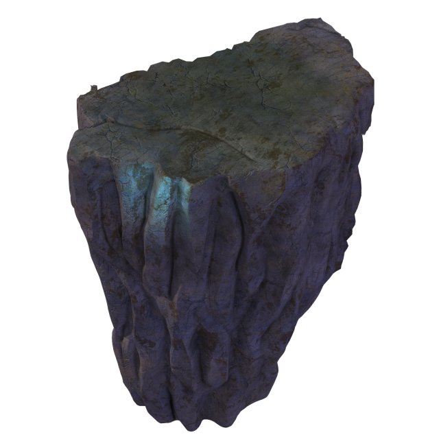 peach blossom island - rock 3D Model .c4d .max .obj .3ds .fbx .stl .blend