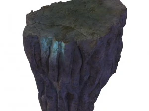 isola dei fiori di pesco - roccia Modello 3D