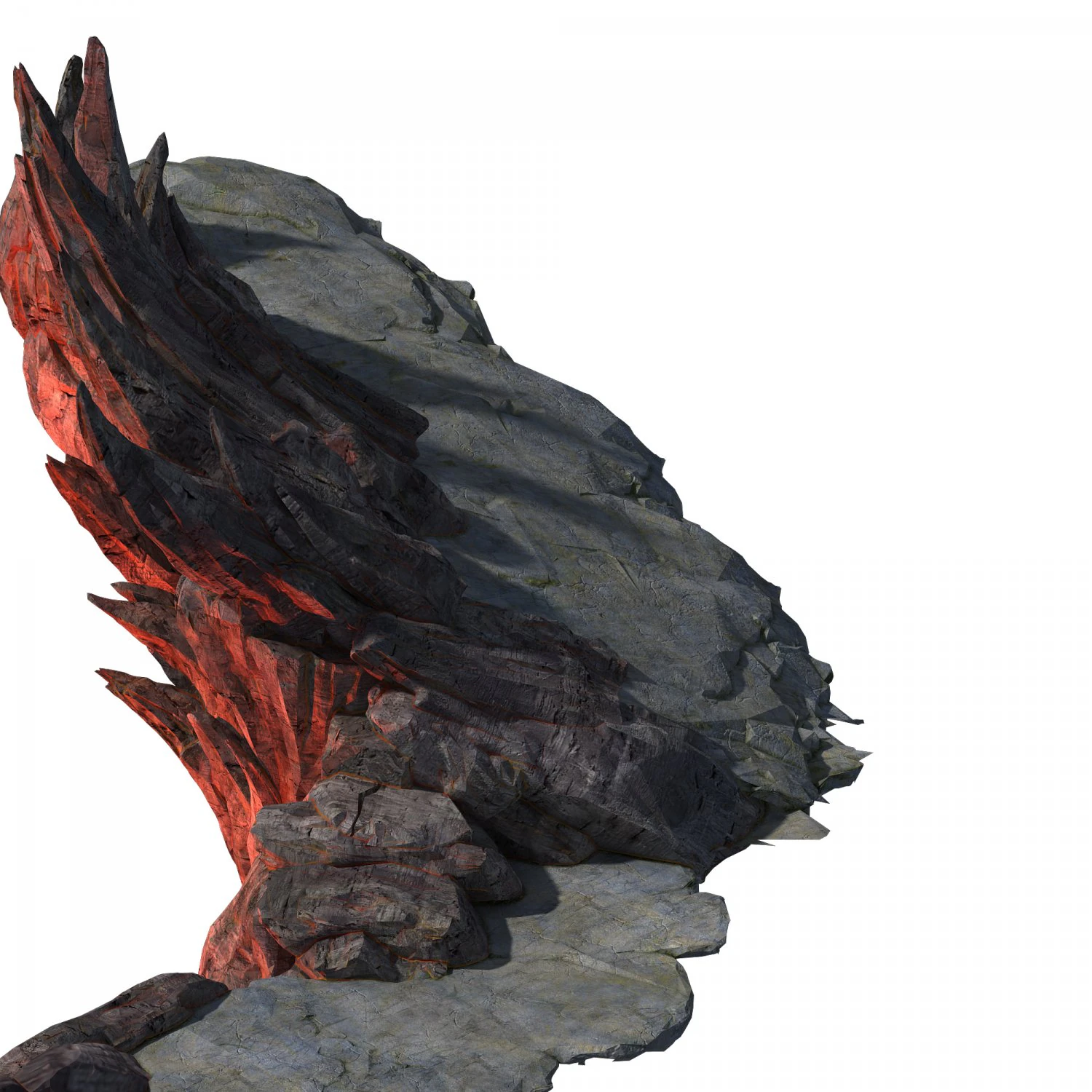 xiangyang city - cliff 03 3D Model .c4d .max .obj .3ds .fbx .stl .blend