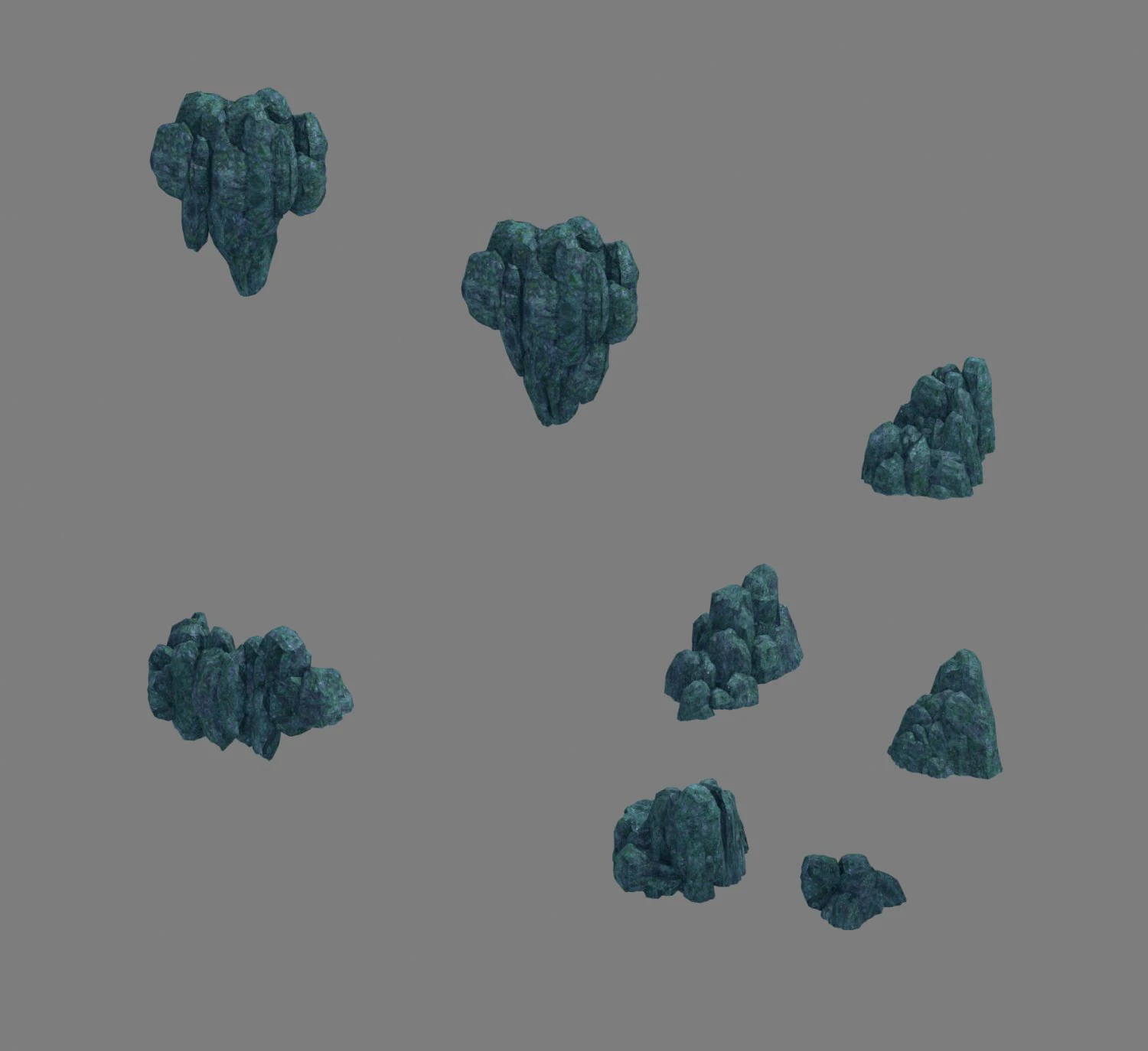 rock 049 3D Model .c4d .max .obj .3ds .fbx .stl .blend 