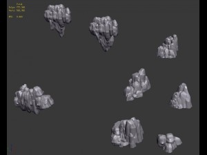 rock 049 Modello 3D