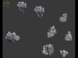 rock 049 3D Model