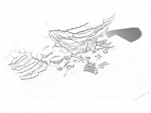 yanmenguan - buddha - steps 3D 모델
