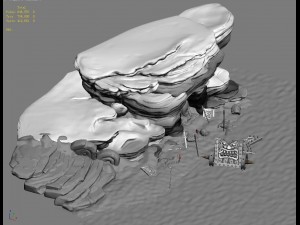 yanmenguan - buddha - steps 3D 모델