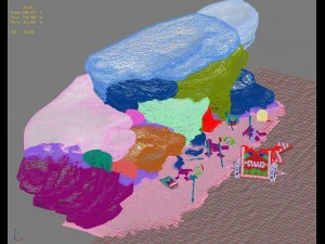 yanmenguan - buddha - steps 3D Model